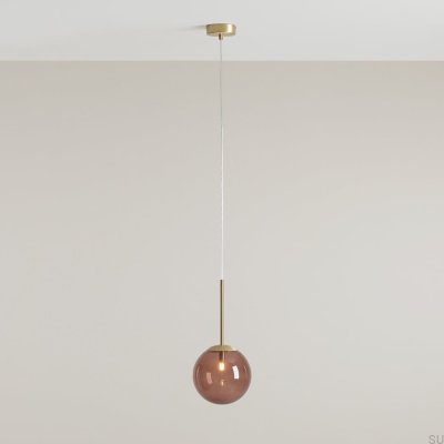 Suspension Bosso Mini 20 en laiton multicolore chocolat crème
