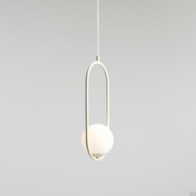 Lampe suspendue Riva Metal Cream