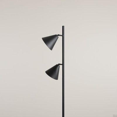Lampadaire Form 2 Métal Noir