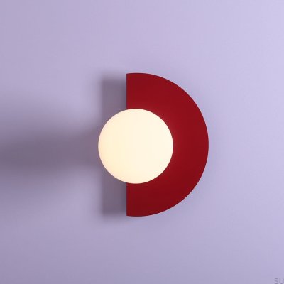 Applique murale Loop Metal Bordeaux