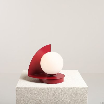 Lampe de bureau Loop Métal Bordeaux