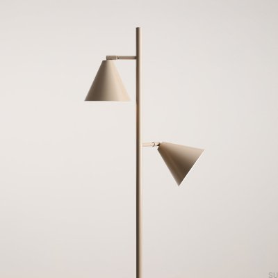 Lampadaire Form 2 Métal Beige