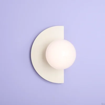 Applique murale Loop Metal Crème