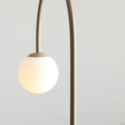 Lampadaire Una Métal Beige