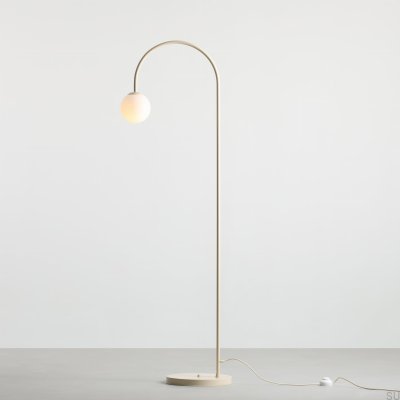 Lampadaire Una Métal Crème