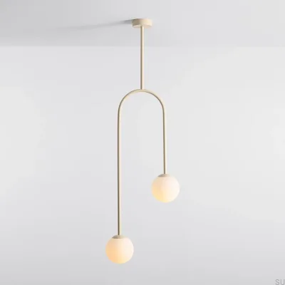 Plafonnier en métal crème Nave 2