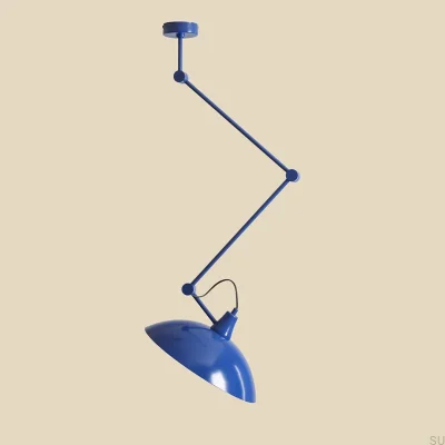 Plafonnier Melos en métal cobalt