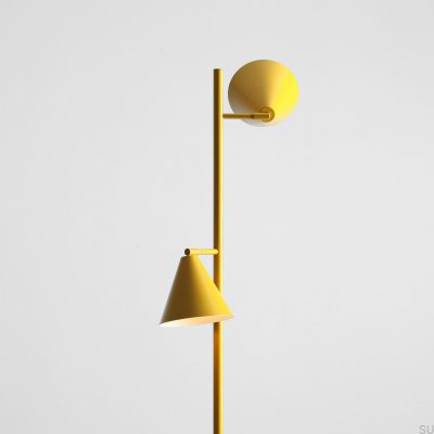 Lampadaire Form 2 Métal Moutarde