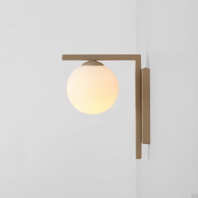 Applique murale Zac en métal beige