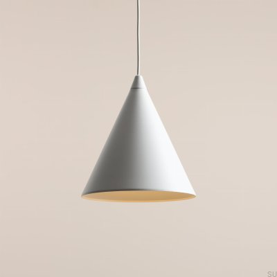 Lampe suspendue Form Metal blanche