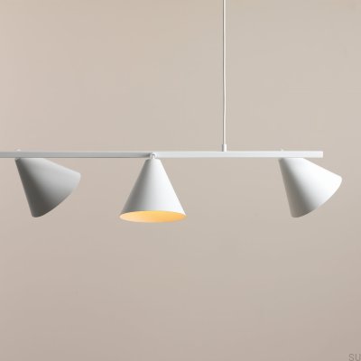Lampe suspendue Form 4 Métal Blanc