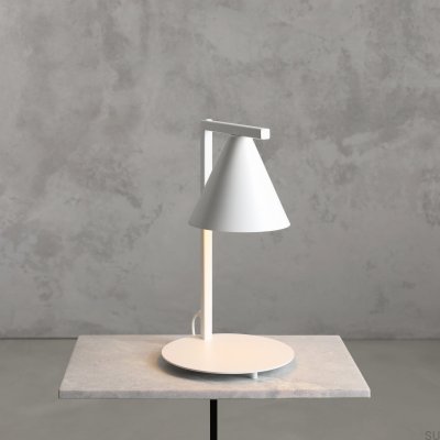 Lampe de bureau Form Metal Blanc