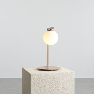 Lampe de bureau Zac en métal beige