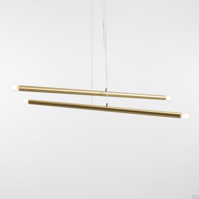 Lampe suspendue en laiton Tubo 4