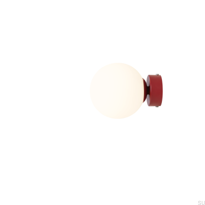 Applique Boule S Métal Bordeaux