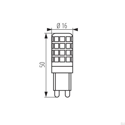 Ampoule LED ZUBI 4W G9-WW
