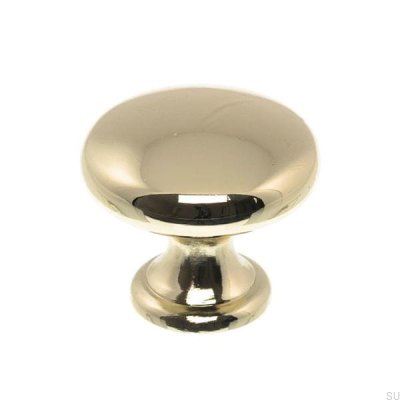 Bouton de meuble 1014 or poli, laqué