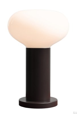Lampe de bureau Flo S en métal noir