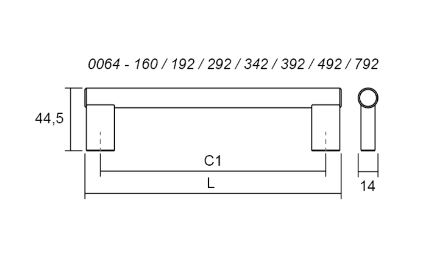 0064392S25--Uchwyt-meblowy-podłużny-Kombi-392-Srebrny-Stalowy-Viefe-Skandynawskie-Uchwyty