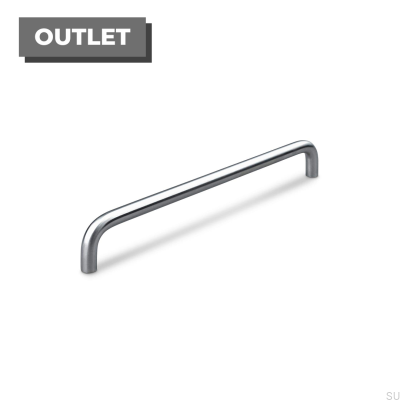 Poignée de meuble longitudinale Latina 224, acier brossé