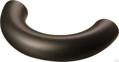 Poignée de meuble allongée Arch 052 41 en laiton marron