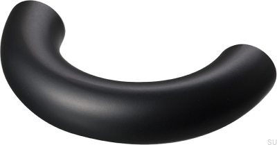 Poignée de meuble allongée Arch 052 41 en laiton noir mat