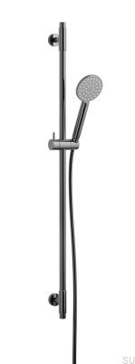 Barre de douche avec support mural réglable ARM100 Laiton Noir Chrome
