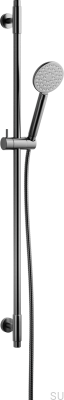 Barre de douche avec support mural réglable ARM100 Laiton Noir Chrome Brossé