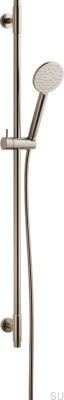 Barre de douche avec support mural réglable ARM100 Laiton nickelé brossé