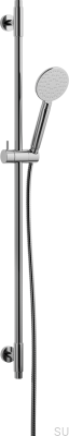 Barre de douche avec support mural réglable ARM100 Laiton Argent Chrome