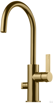 Robinet de cuisine avec valve pour lave-vaisselle ARM184 Laiton Miel Or Brossé