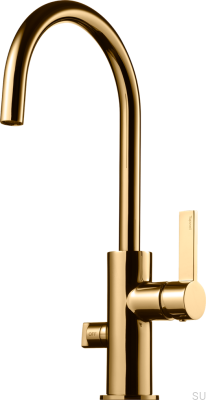 Robinet de cuisine avec valve pour lave-vaisselle ARM184 Laiton poli non laqué