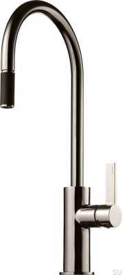 Robinet de cuisine ARM185 en laiton noir platine