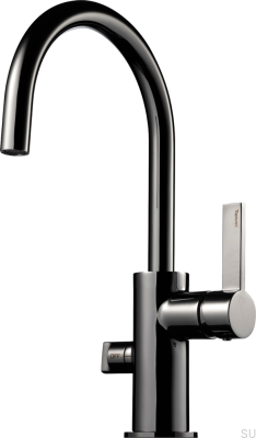 Robinet de cuisine avec valve pour lave-vaisselle ARM384 Laiton Noir Chrome