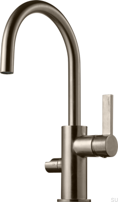 Robinet de cuisine avec valve pour lave-vaisselle ARM384 Laiton nickelé brossé