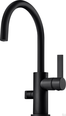 Robinet de cuisine avec valve pour lave-vaisselle ARM384 Laiton Noir Mat