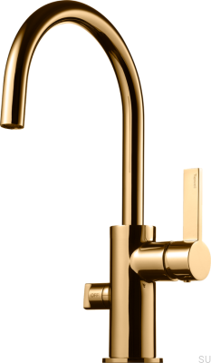 Robinet de cuisine avec valve pour lave-vaisselle ARM384 Laiton poli non laqué