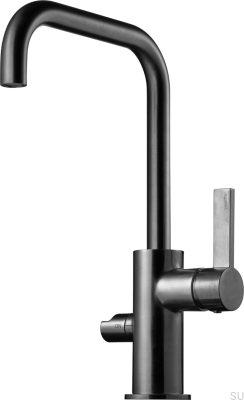 Robinet de cuisine avec valve pour lave-vaisselle ARM584 Laiton Noir Chrome Brossé