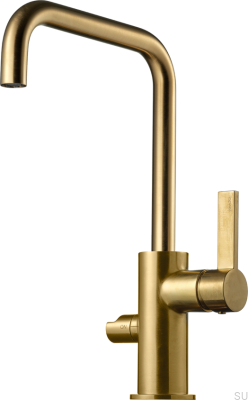 Robinet de cuisine avec valve pour lave-vaisselle ARM584 Laiton Miel Or Brossé