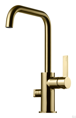 Robinet de cuisine avec valve pour lave-vaisselle ARM584 Laiton Miel Or