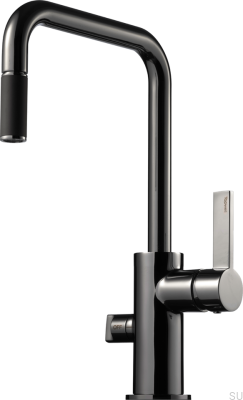 Robinet de cuisine ARM587 en laiton noir chromé