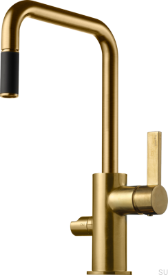 Robinet de cuisine ARM587 en laiton brossé miel doré