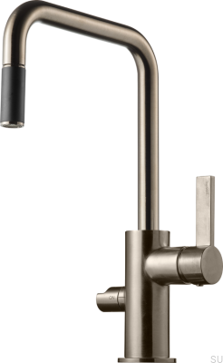 Robinet de cuisine en laiton ARM587, nickel brossé