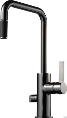 Robinet de cuisine avec valve pour lave-vaisselle ARM887 Laiton Noir Chrome