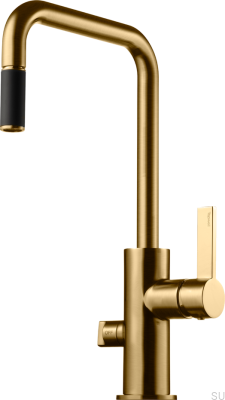 Robinet de cuisine avec valve pour lave-vaisselle ARM887 Laiton Miel Or Brossé
