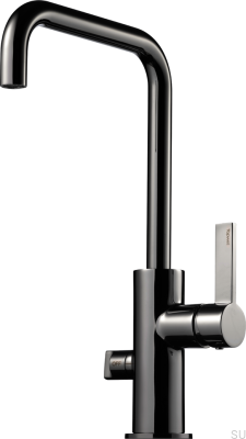 Robinet de cuisine avec valve pour lave-vaisselle ARM984 Laiton Noir Chrome