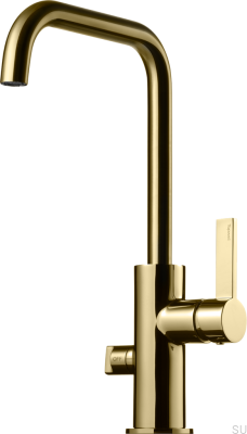 Robinet de cuisine avec valve pour lave-vaisselle ARM984 Laiton Miel Or