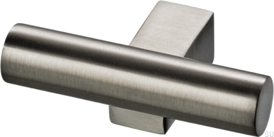 Bouton de meuble T-Bar Bar055, laiton, nickel brossé