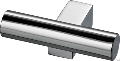 Bouton de meuble T-Bar Bar055, laiton, argent, chrome