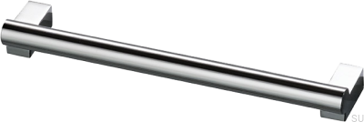 Poignée de meuble Bar173 160 en laiton argenté chromé